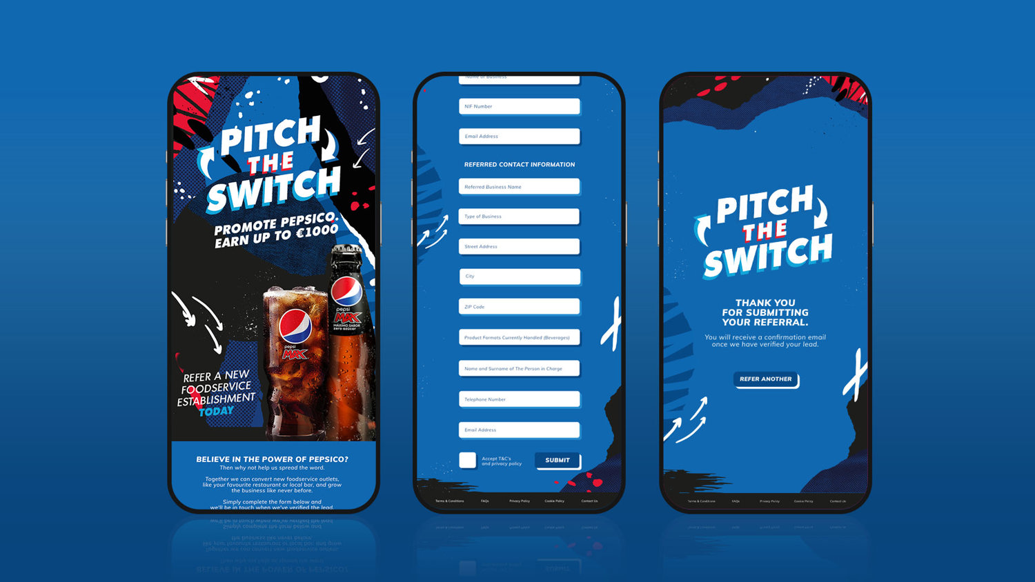 Pepsi Pitch The Switch Website